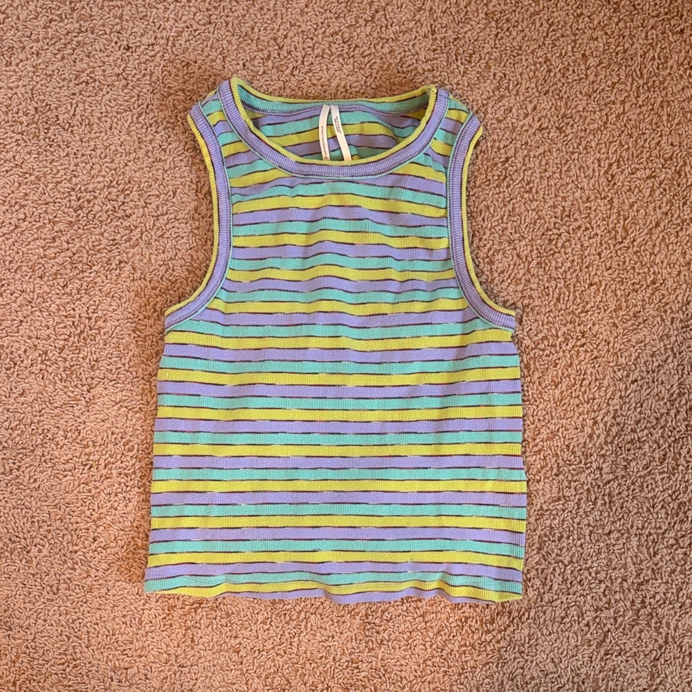 Anthropology Striped Tank Top